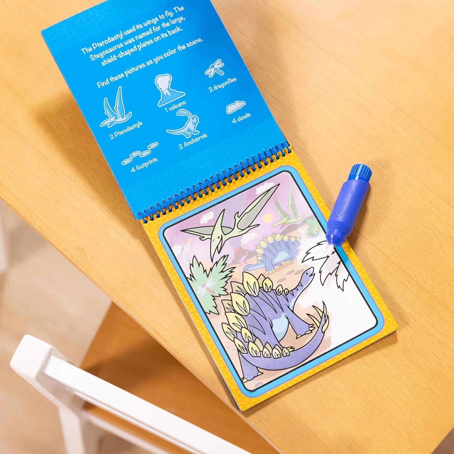 Melissa & Doug Melissa Doug On The Go Water Wow Reusable Water-Reveal Activity Pad -