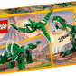 LEGO Creator 3 in 1 Mighty Dinosaur Toy Transforms from T. rex to Triceratops to