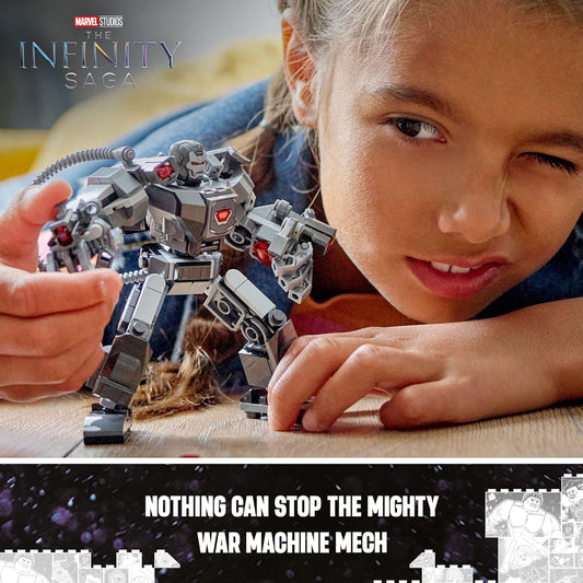 LEGO Marvel War Machine Mech Armor Buildable Marvel Action Figure Toy for with 3 Stud