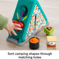 Fisher-Price Baby Developmental Toy S'More Shapes Camping Tent Block Sorting Activity for
