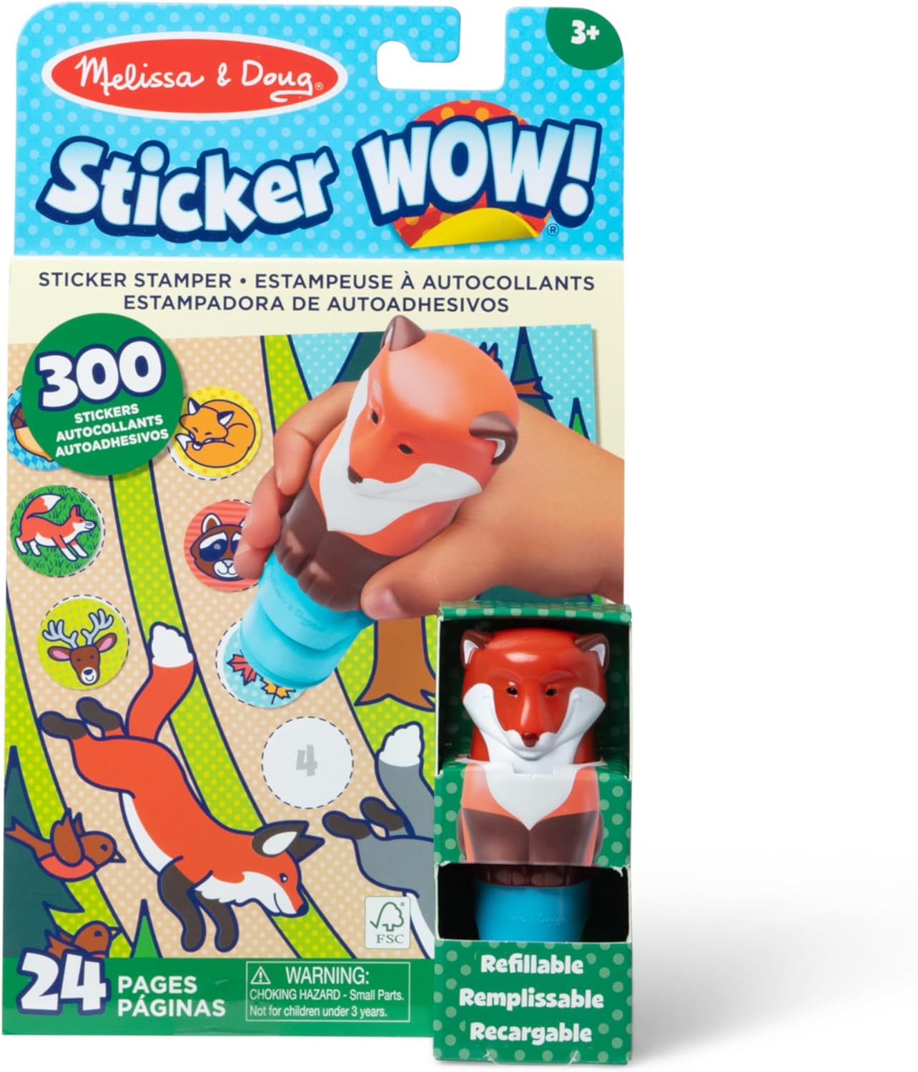Melissa & Doug Melissa Doug Sticker Wowa 24-Page Activity Pad and Sticker Stamper 300