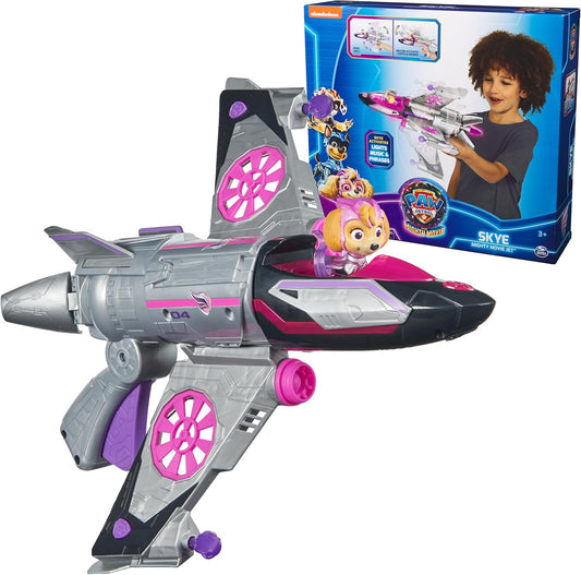 Paw Patrol The Mighty Movie Transforming Rescue Jet with Skye Mighty Pups Action Figure