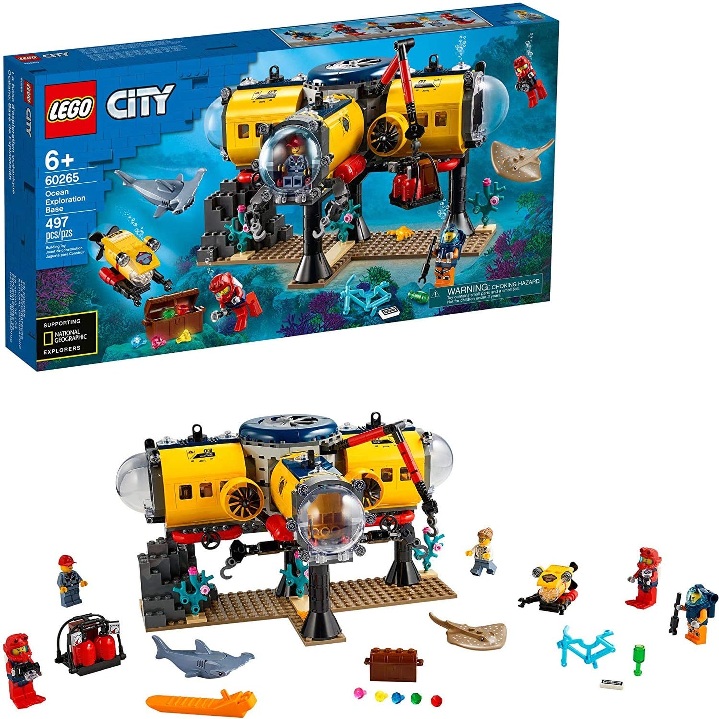 LEGO City Ocean Exploration Base Playset (497 Pieces)