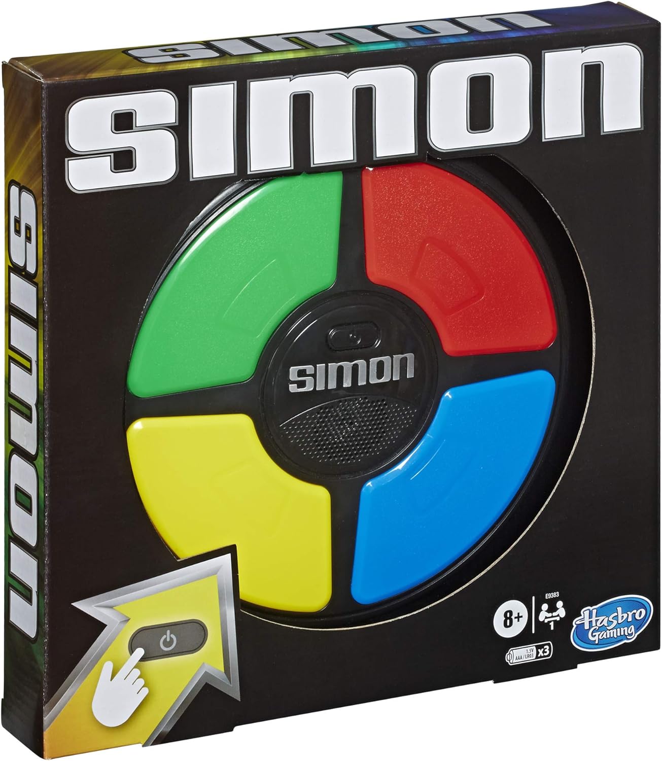 Hasbro Gaming Simon Handheld Electronic Memory Game With Lights and Sounds for Ages 8 and