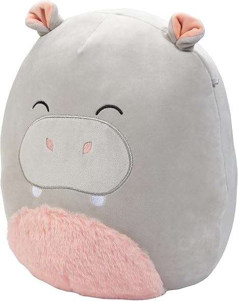 Squishmallows 10" Harrison The Grey Hippo Plush