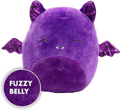 Squishmallows Original 10-Inch Blas The Purple Bat Halloween Plush Toy