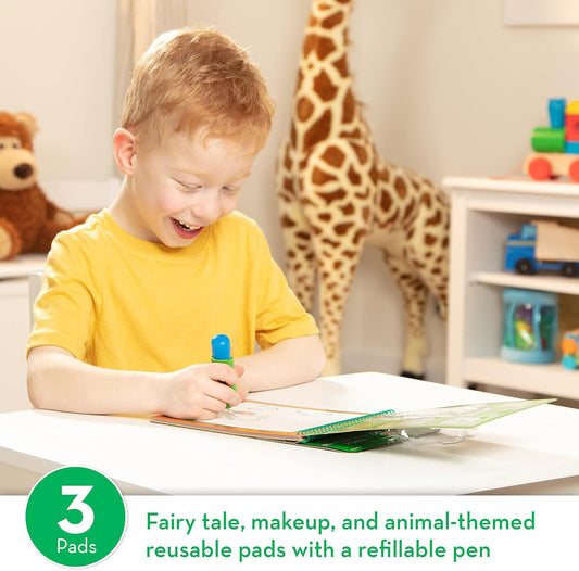 Melissa & Doug Melissa Doug On the Go Water Wow Reusable Color with Water Travel Toy