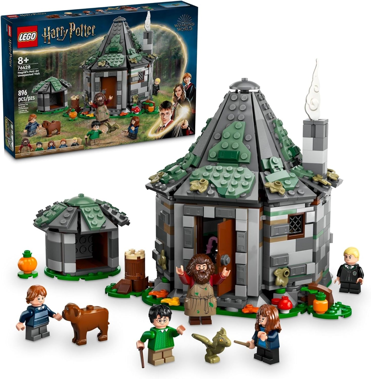 LEGO Harry Potter Hagrid's Hut an Unexpected Visit - Harry Potter Toy for Boys Girls Ages