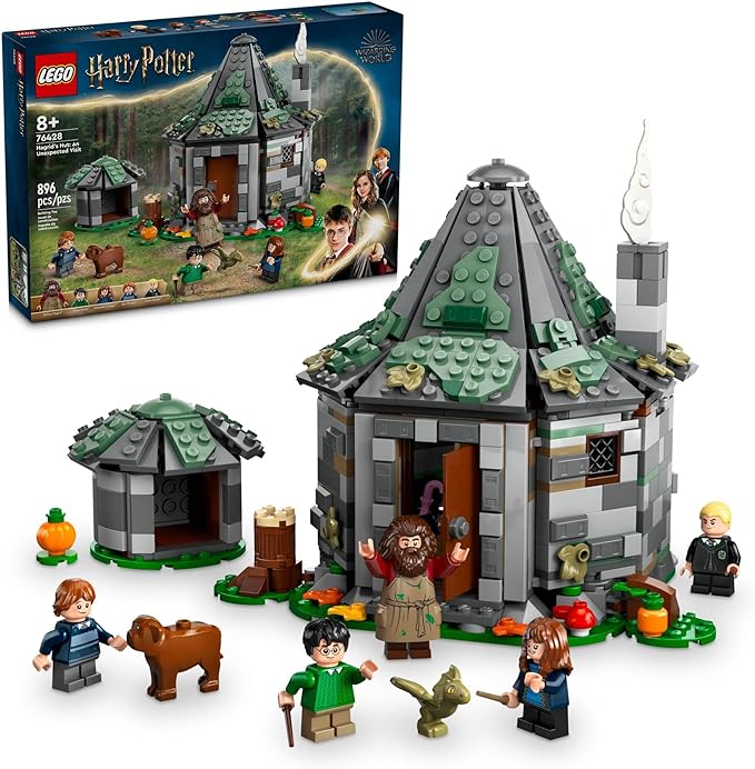 LEGO Harry Potter Hagrid's Hut an Unexpected Visit - Harry Potter Toy for Boys Girls Ages