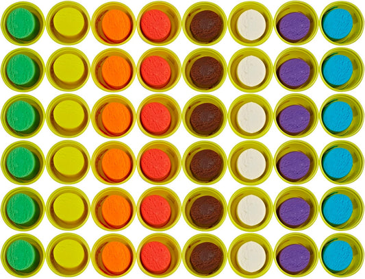 Play-Doh Bulk Pack of 48 Cans 6 Sets of 8 Modeling Compound Colors 3oz Back to School