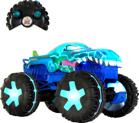 Hot Wheels Toy Truck Monster Trucks RC Oversized Remote-Control Mega-Wrex Alive in 115