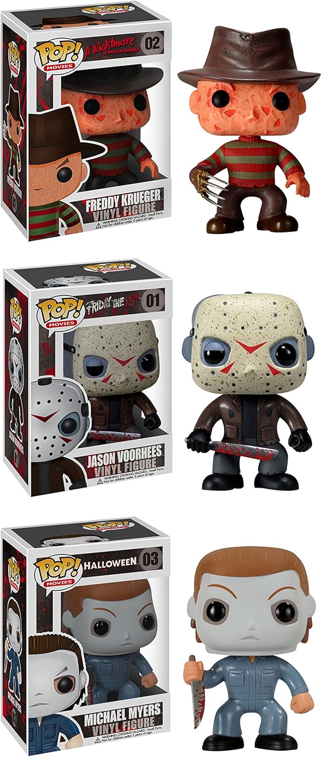 Funko Horror Classics Pop Movies Collectors Set Freddy Krueger Jason Voorhees Michael