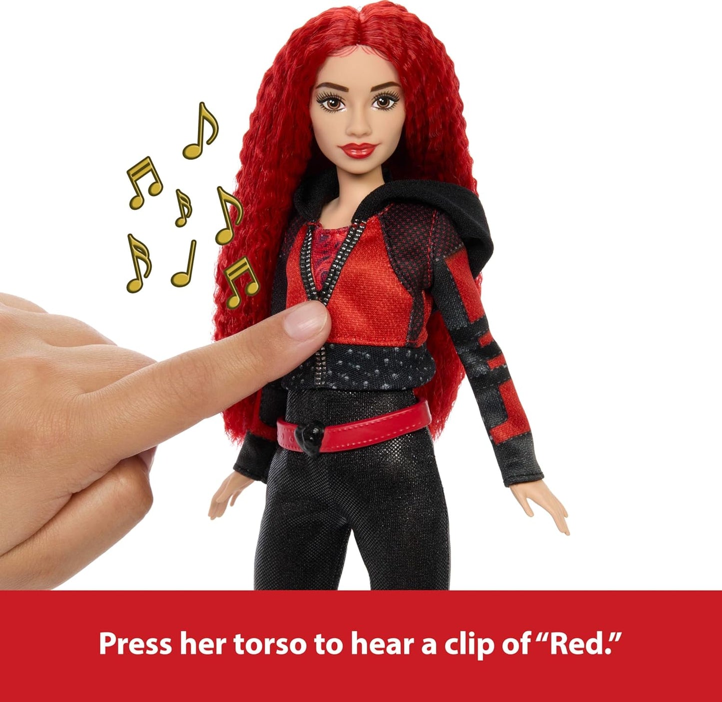 Mattel Disney Descendants Singing Red Doll with Movie-Inspired Clothes Sings Red