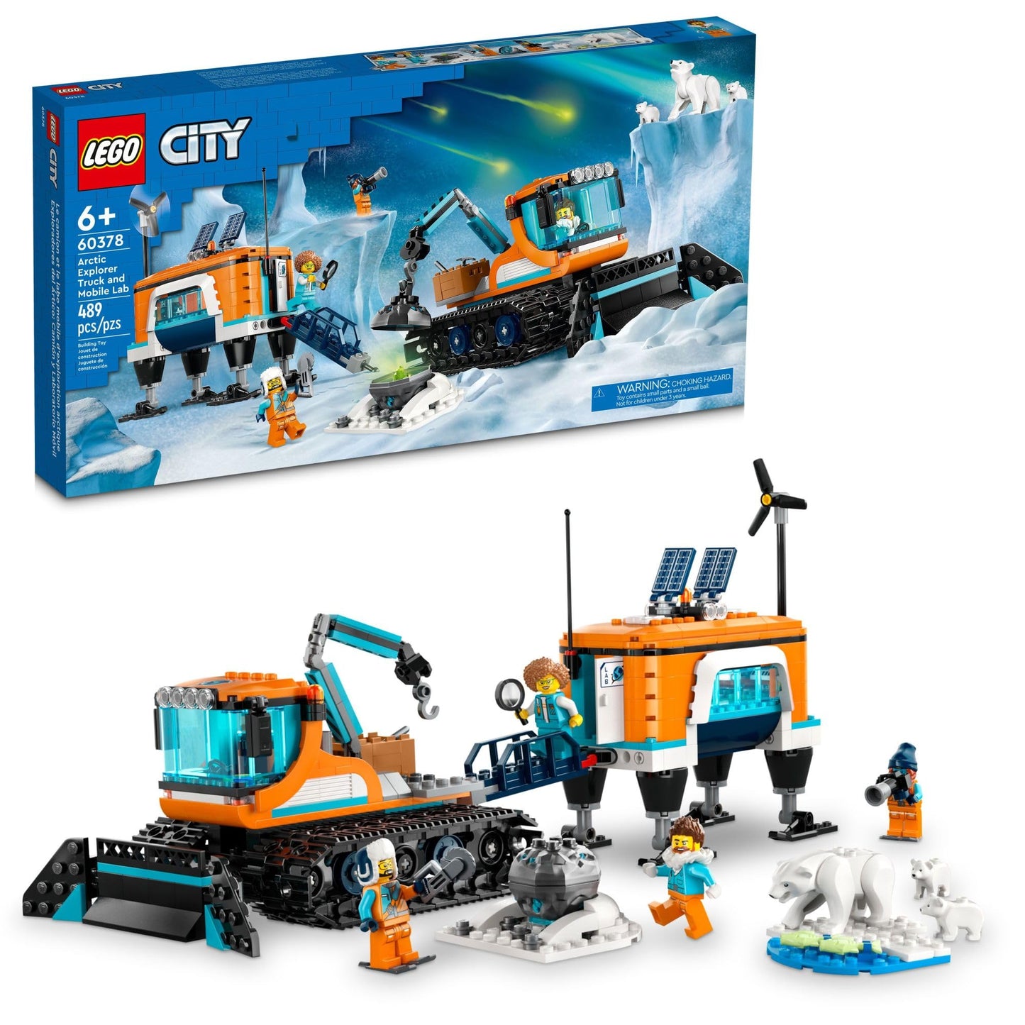 LEGO City Exploration Arctic Explorer Truck and Mobile Lab 60378 Building Set for Ages 6+