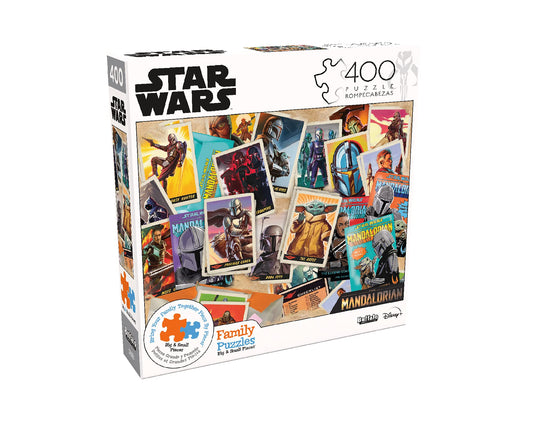 The Mandalorian Trading Card Expansion Pack - 400-Piece Family Jigsaw Puzzle