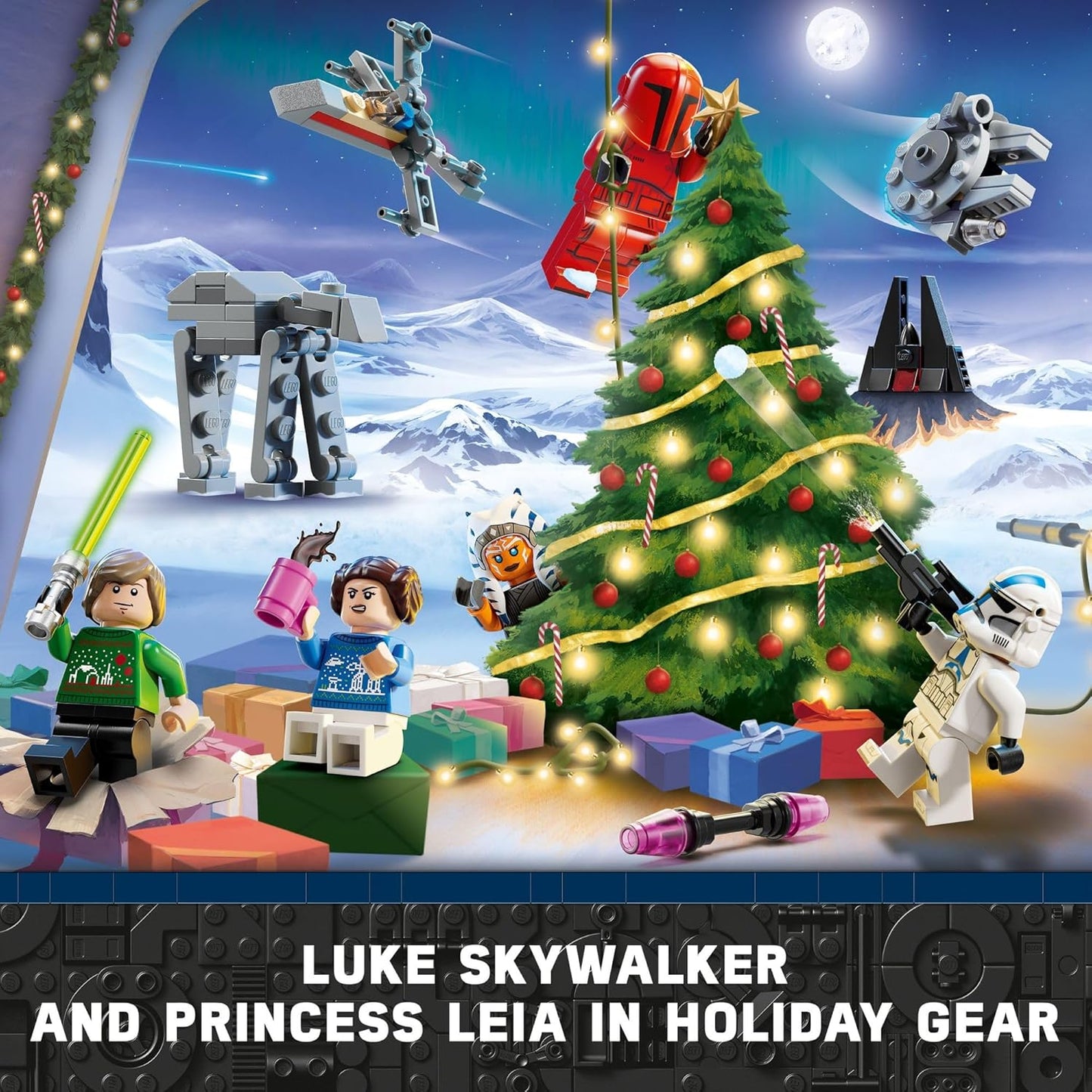 LEGO Star Wars Advent Calendar 2024 for Kids - Christmas Advent Calendar W/ 18 Mini Builds & 5 Minifigures, Ages 6+ - Gift Idea for Boys & Girls - 75395