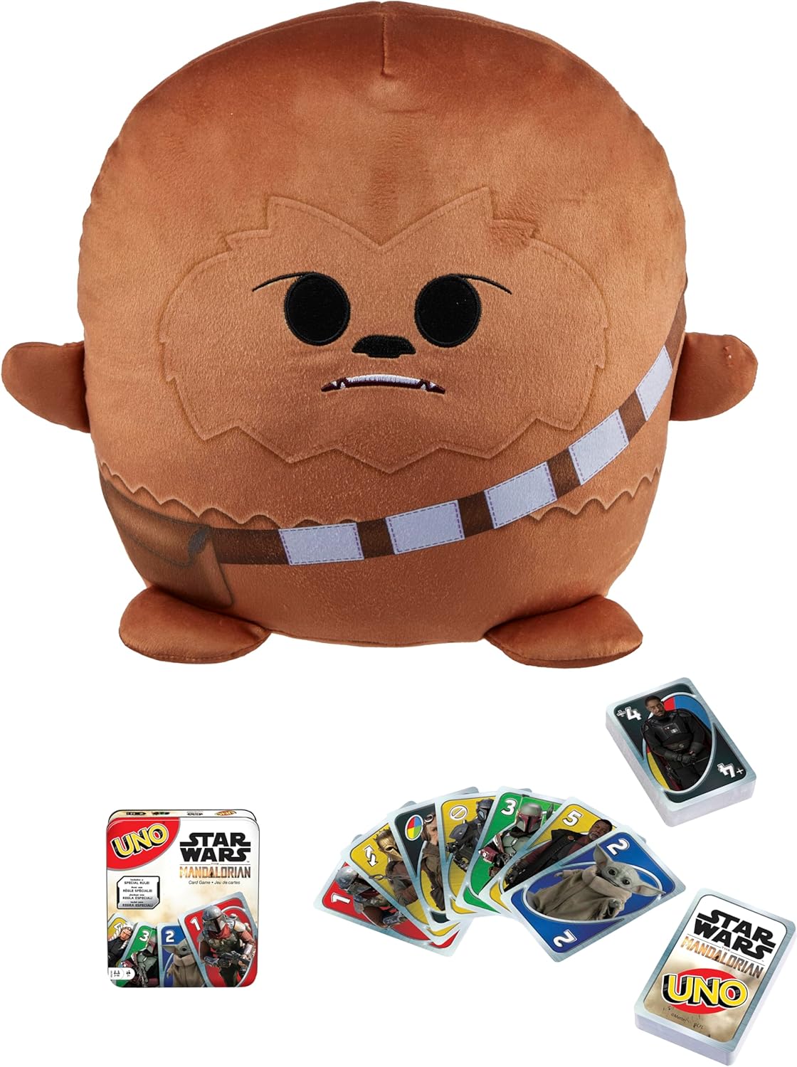 Mattel Bundle of Star Wars Cuutopia Plush Chewbacca, 10-inch