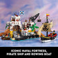 LEGO Icons Eldorado Fortress Building Kit, Pirate Gift, Includes Pirate Ship and 8 Minifigures.