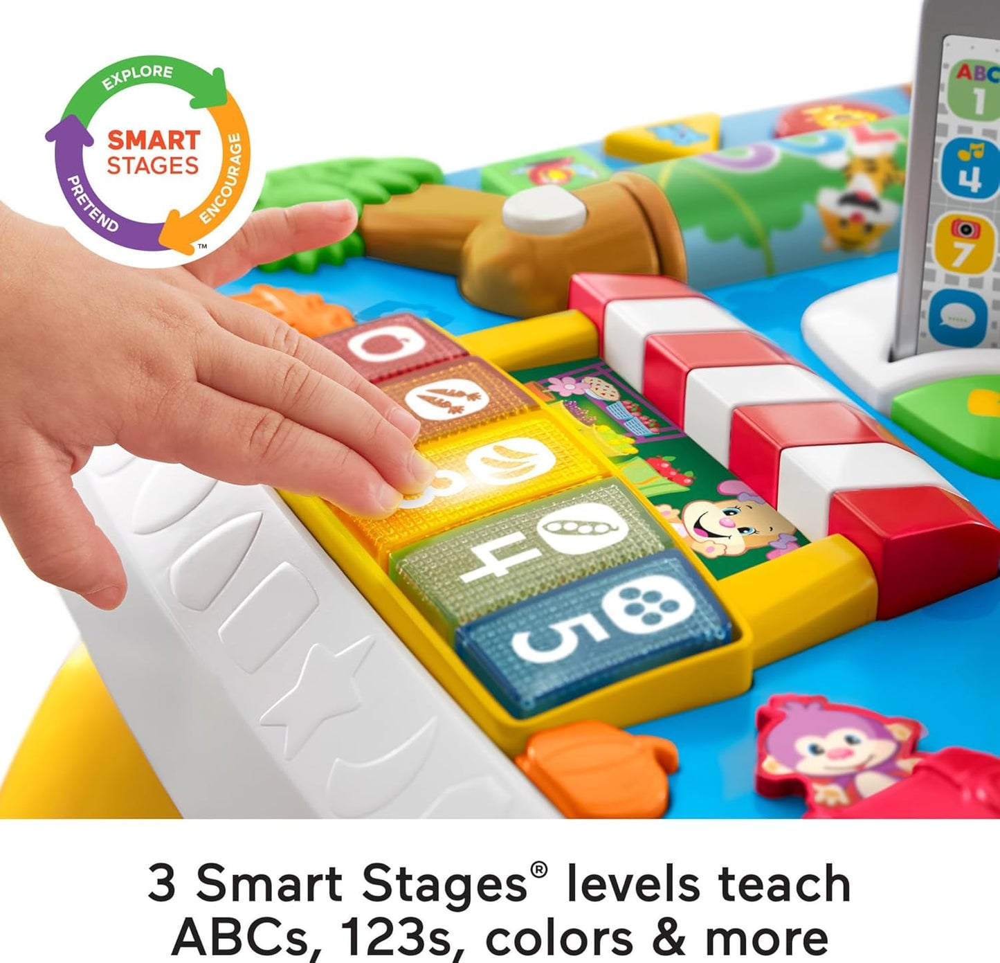 Fisher-Price Baby to Toddler Toy Laugh Learn Around The Town Learning Activity Table with