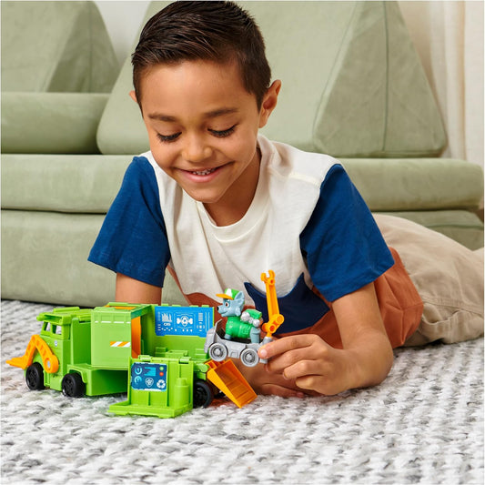 Paw Patrol Big Truck Pup's Rocky Transforming Toy Trucks with Action Figure for Ages 3