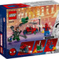 LEGO Marvel Motorcycle Chase Spider-Man vs. Doc Ock Buildable Toy for with Stud Shooters