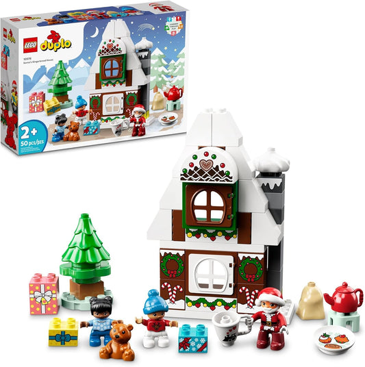 LEGO DUPLO Santa's Gingerbread House Building Set