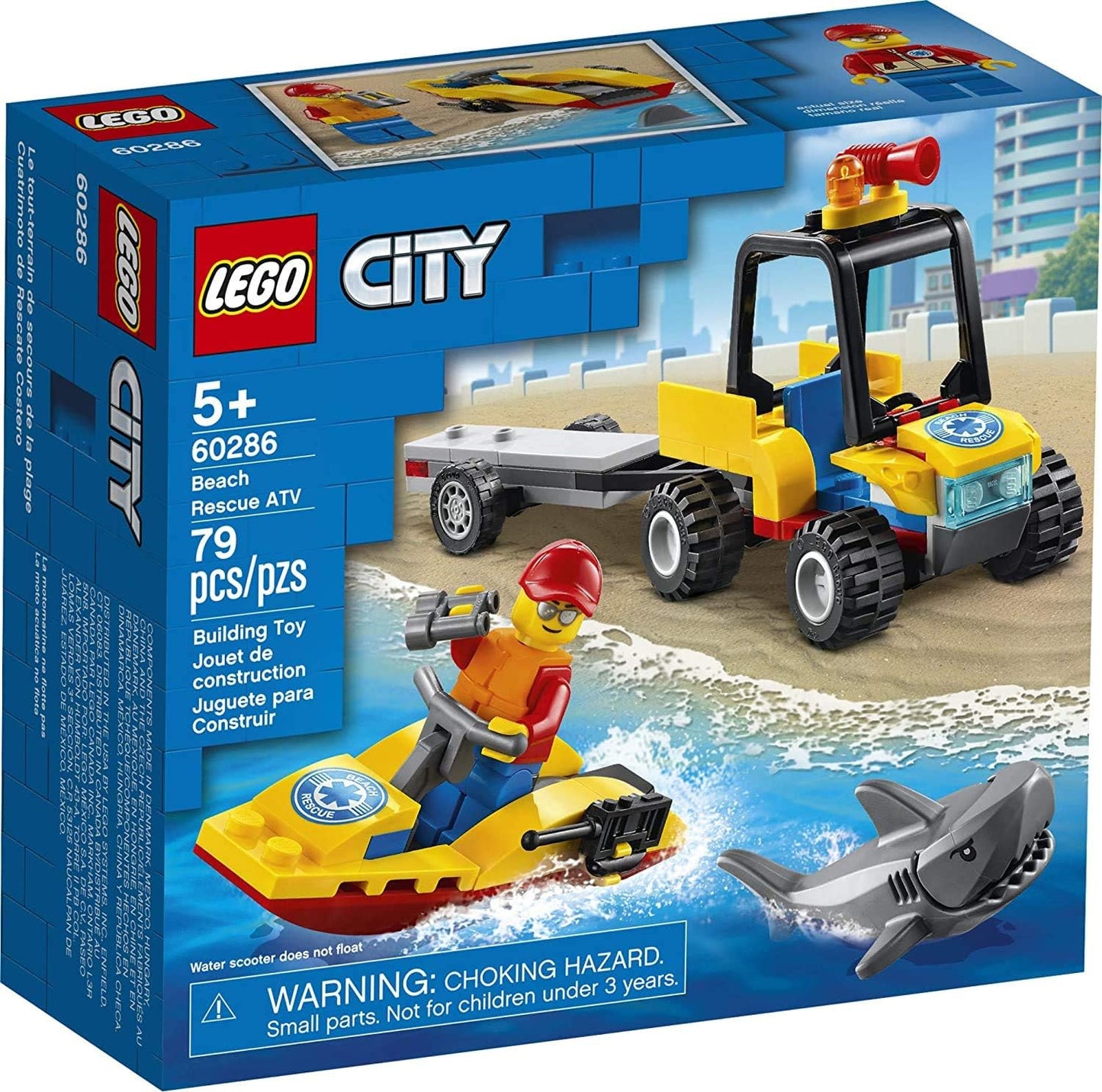 LEGO City Beach Rescue ATV Building Kit (79 Pieces)