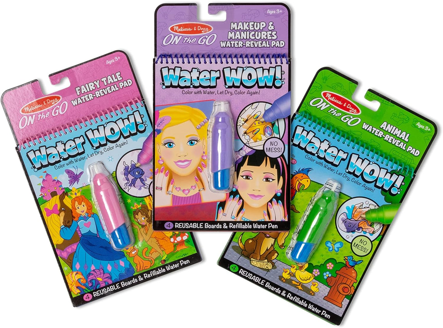 Melissa & Doug Melissa Doug On the Go Water Wow Reusable Color with Water Travel Toy