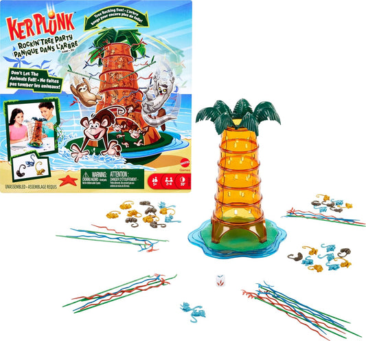 Mattel Games Mattel KerPlunk Game Easy-to-Learn Family Game for 2 to 4 Players Don't Let