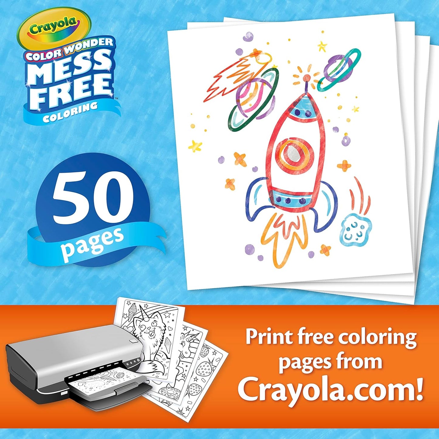 Crayola Color Wonder Mess Free Coloring Pages 50ct Create Your Own Coloring Pages Blank