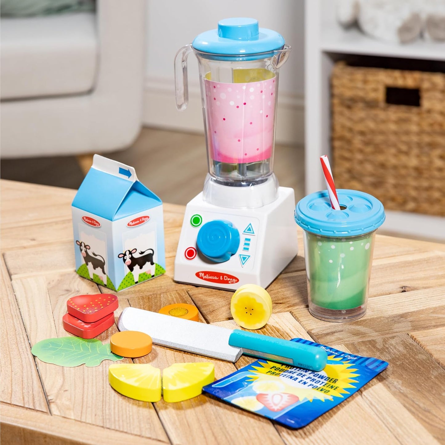 Melissa & Doug Melissa Doug Smoothie Maker Blender Set with Play Food - 22 Pieces