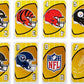 Mattel Games Mattel Giant UNO NFL Game for Adults Family with Oversized Card Deck for