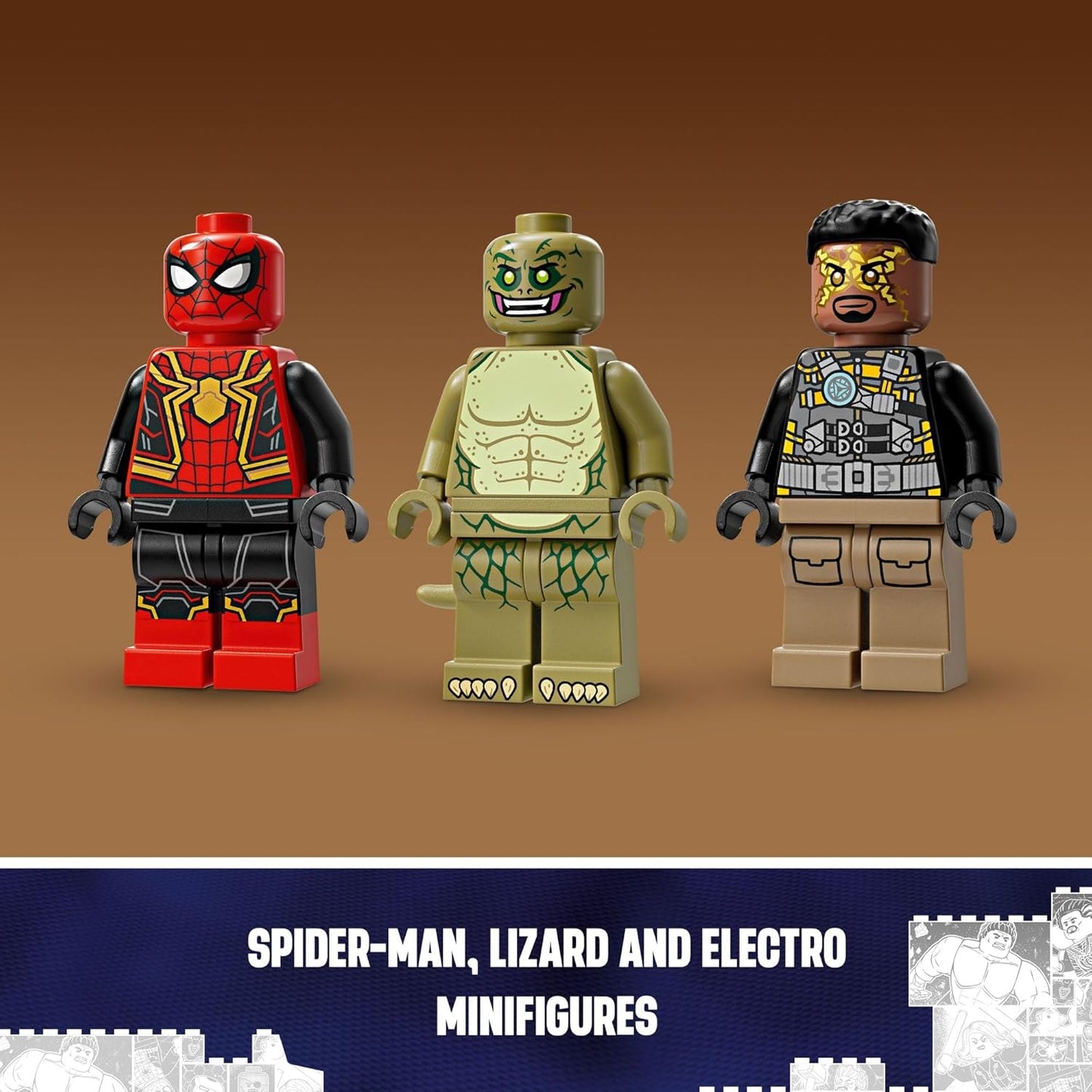 LEGO Marvel Spider-Man vs. Sandman Final Battle Building Toy Set with Spider-Man Figure