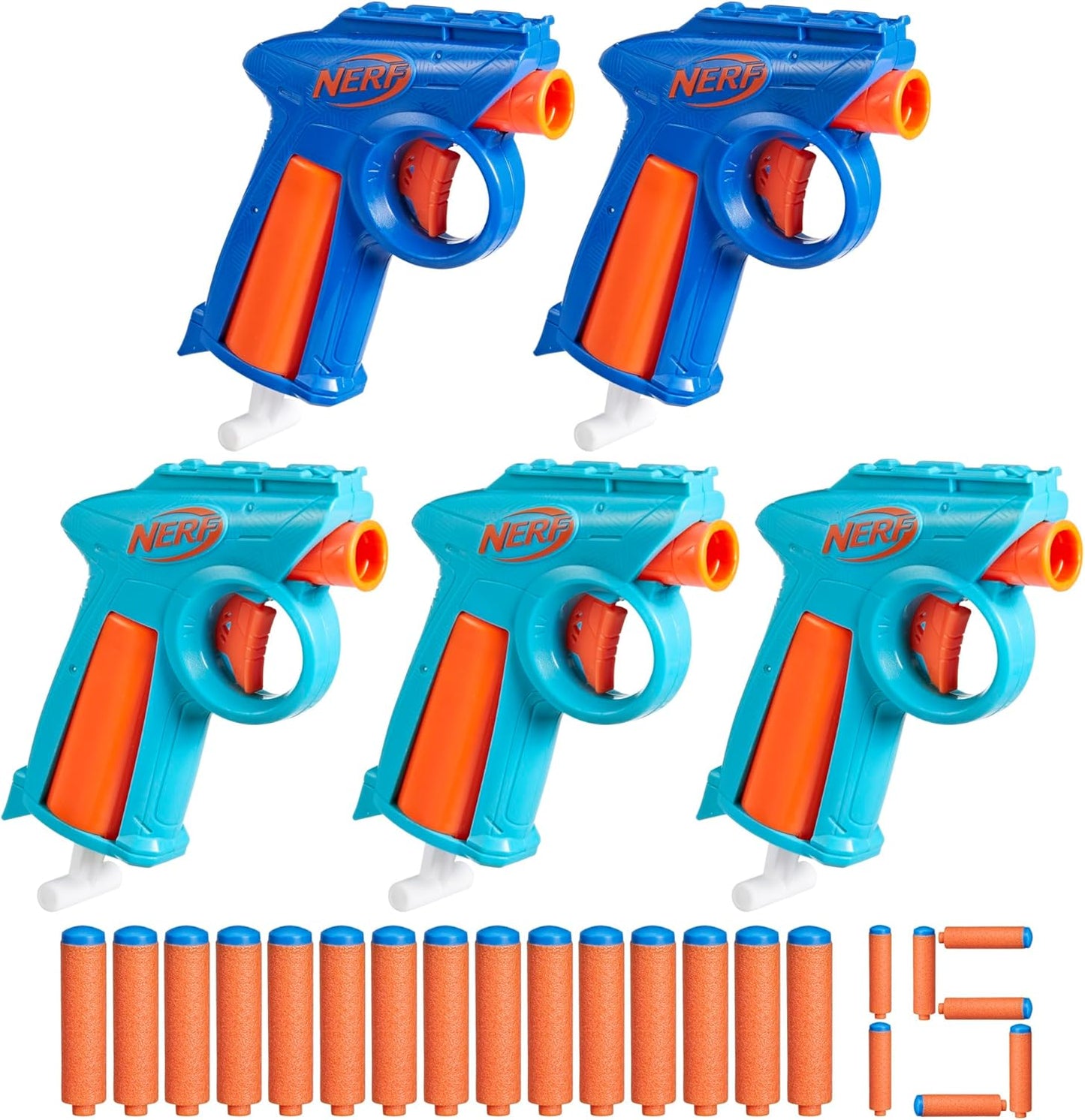 Nerf N Series Party Pack Includes 5 N Series Flex Blasters 15 N1 Darts Compatible Only N