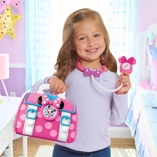 Just Play Disney Junior Minnie Mouse Bow-Care 8-piece Doctor Kit for Toddlers Ages 3-5
