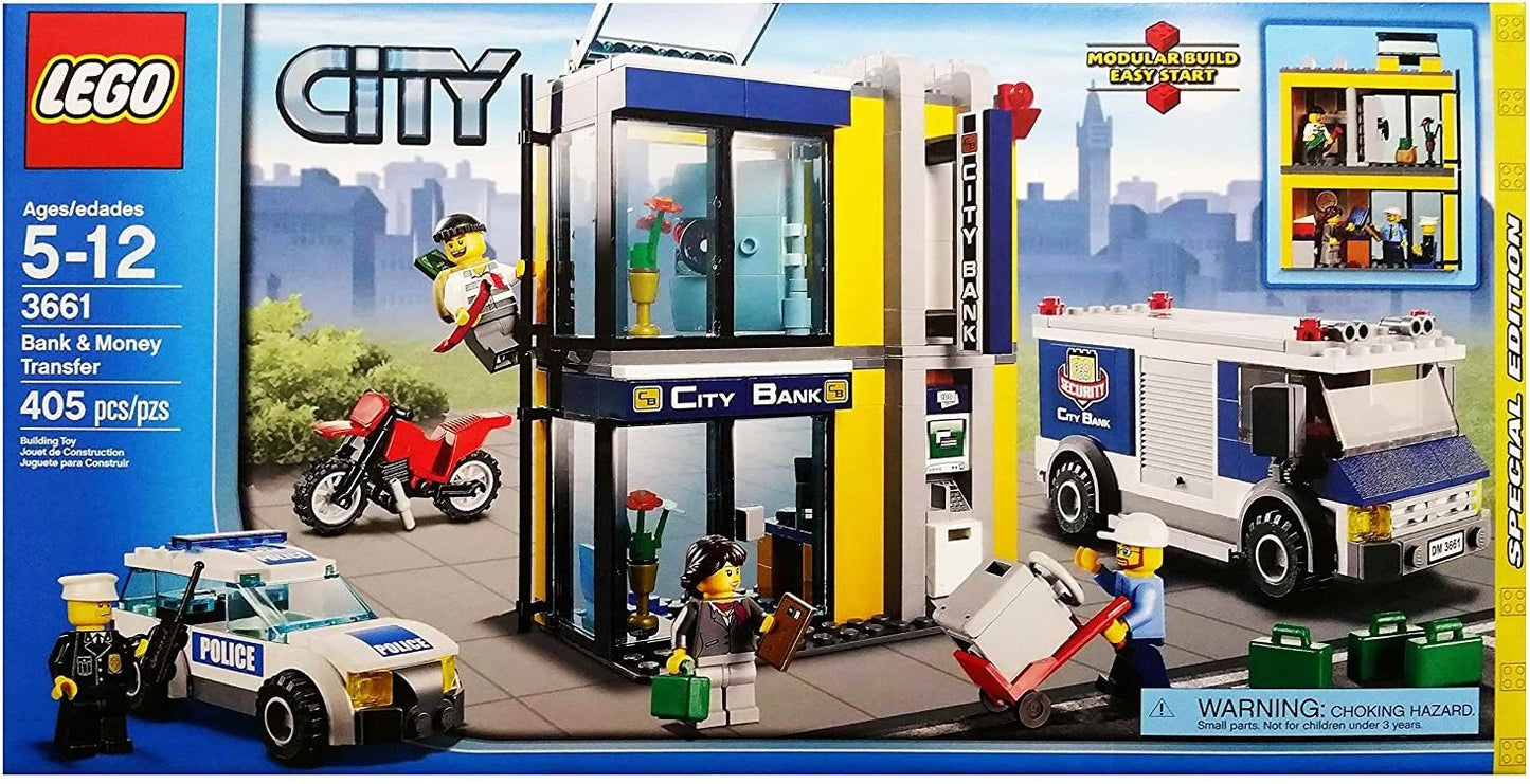 LEGO City Special Edition Set #3661 Bank Money Transfer