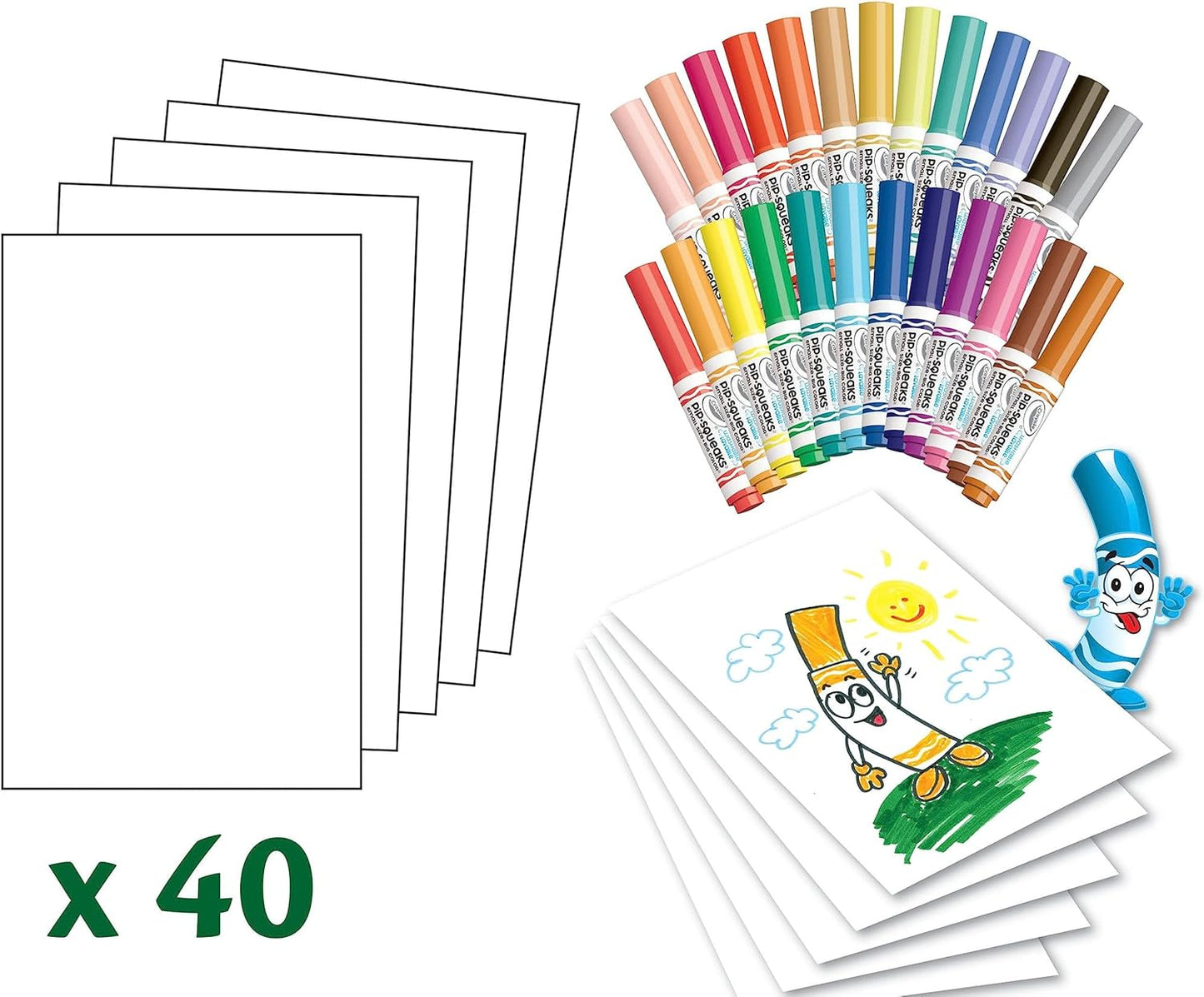 Crayola Pip-Squeaks Washable Marker Set 65ct Coloring Set Art Supplies for Drawing Kit