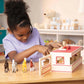 Melissa & Doug Melissa Doug Take-Along Show-Horse Stable With Wooden Stable Box and 8 Toy