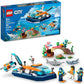 LEGO City Explorer Diving Boat 60377 Ocean Building Toy Includes a Coral Reef Setting