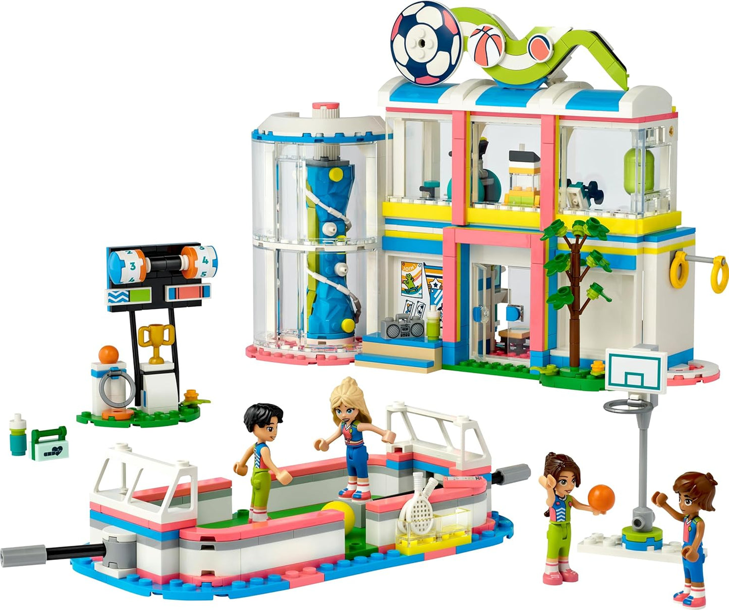 LEGO Friends Sports Center with Football, Basketball, Tennis and Climbing Wall by Heartlake City