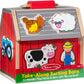 Melissa & Doug Melissa Doug Wooden Take-Along Barn Toy with Flip-Up Roof and Handle 10