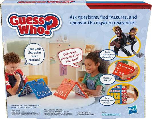 Hasbro Gaming Guess Who OriginalEasy to Load FrameDouble-Sided Character Sheet2 Player