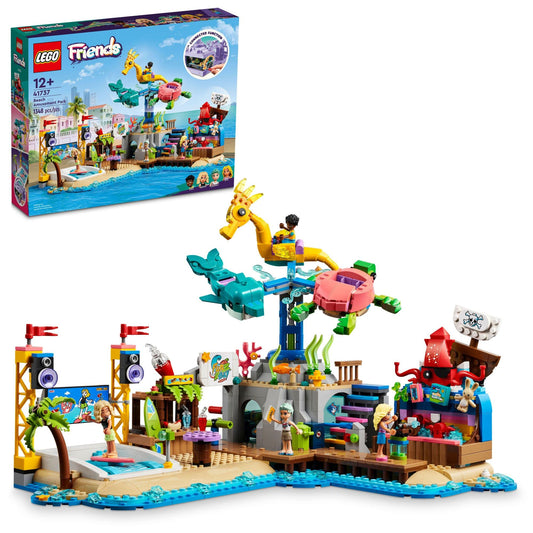 LEGO Friends Beach Amusement Park 41737 Building Toy Set A Technical Project for Older