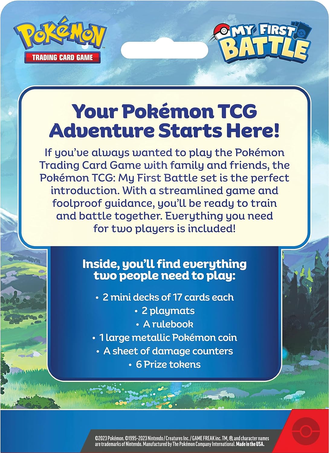 Pokemon TCG My First BattlePikachu and Bulbasaur 2 Ready-to-Play mini Decks