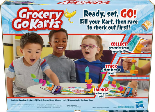 Hasbro Gaming Grocery Go Karts Board Game