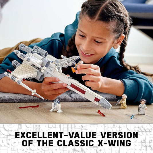 LEGO Star Wars Luke Skywalker's X-Wing Fighter 75301 Building Toy Set - Princess Leia