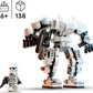 LEGO 75370 Star Wars Stormtrooper Robot - Buildable Figure with Articulated Parts, Minifigure, and Blaster Launcher - Ages 6+