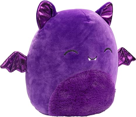 Squishmallows Original 10-Inch Blas The Purple Bat Halloween Plush Toy