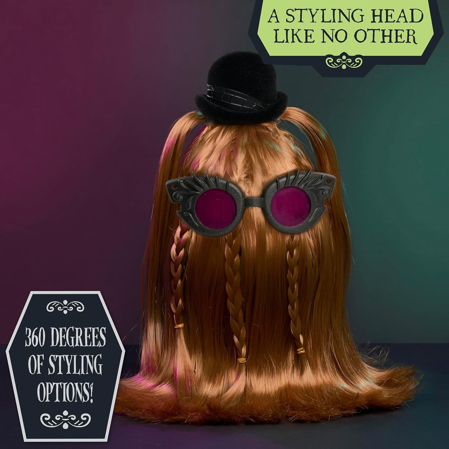 Just Play Wednesday Ignatius Itt 10-inch Styling Head 20-Pieces 360 Degrees of Styling