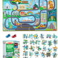 Melissa & Doug Melissa Doug Race Around the World Tracks Cardboard Jigsaw Floor Puzzle